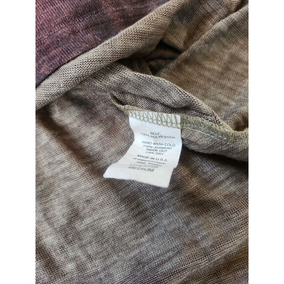 Cal Style Tunic Top Womens M Whimsigoth Vintage Y2K Brown Asymmetric Medallion - Picture 9 of 9